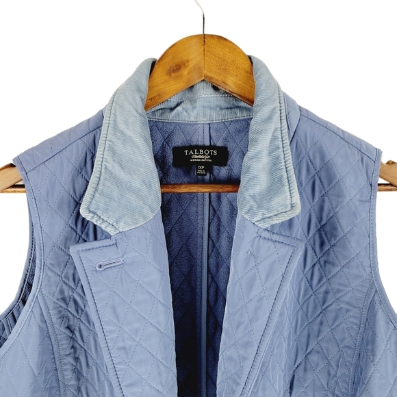 ❤️ Talbot's light blue quilted vest size 1XP - Picture 5 of 11